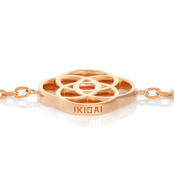 IKIGAI™️ chain bracelet in red gold