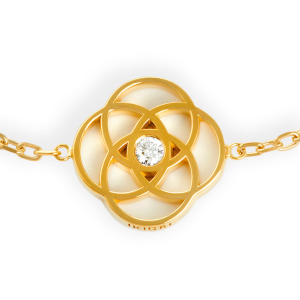 IKIGAI™️ diamond chain bracelet in yellow gold